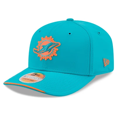 Men's New Era Aqua Miami Dolphins 2026 Sideline 9SEVENTY Adjustable Hat