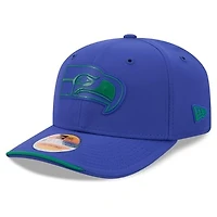 Men's New Era Royal Seattle Seahawks 2026 Sideline Throwback 9SEVENTY Adjustable Hat
