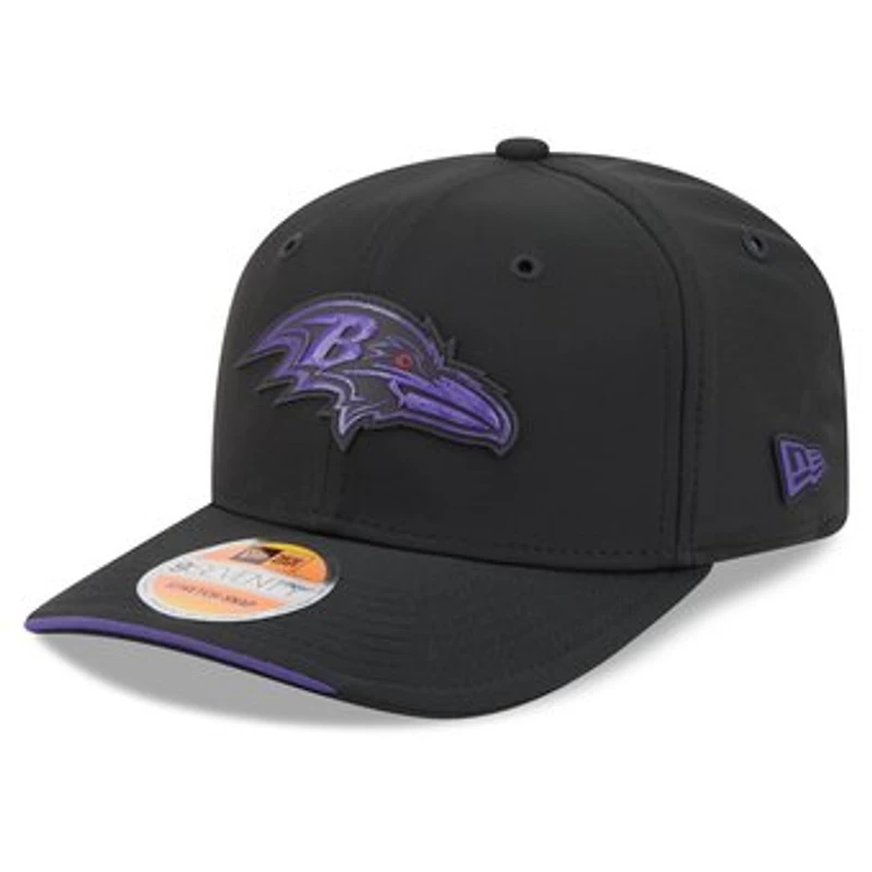 Men's New Era Black Baltimore Ravens 2026 Sideline 9SEVENTY Adjustable Hat