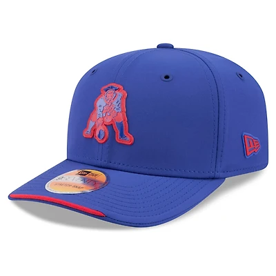 Men's New Era Royal New England Patriots 2026 Sideline Throwback 9SEVENTY Adjustable Hat