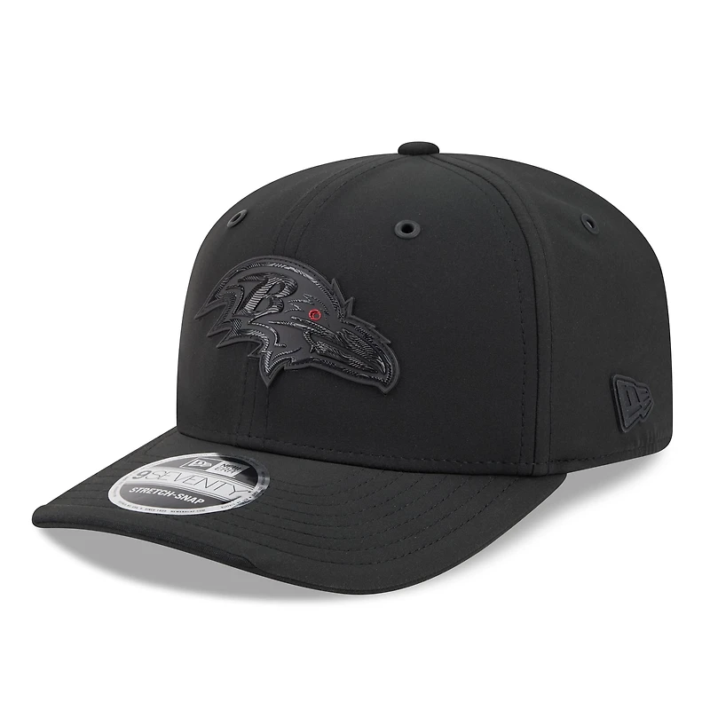 Men's New Era Black Baltimore Ravens 2026 Sideline 9SEVENTY Adjustable Hat