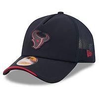 Men's New Era Navy Houston Texans 2026 Sideline Apex 9FORTY Adjustable Trucker Hat