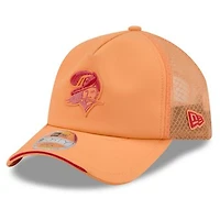 Men's New Era Orange Tampa Bay Buccaneers 2026 Sideline Throwback Apex 9FORTY Adjustable Trucker Hat