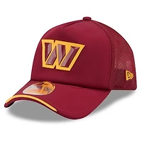 Men's New Era Burgundy Washington Commanders 2026 Sideline Apex 9FORTY Adjustable Trucker Hat