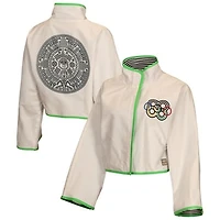 Women's Outerstuff  White Mexico 1968 Summer Olympics Full-Zip Jacket