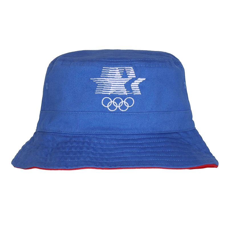 Men's Outerstuff Royal Los Angeles 1984 Summer Olympics Reversible Bucket Hat