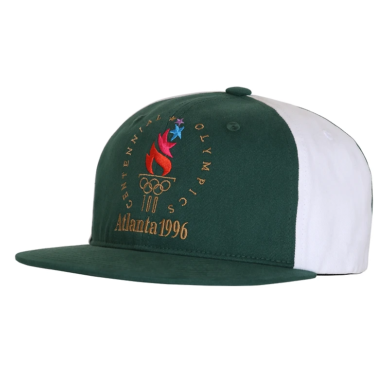 Men's Outerstuff Green/White Atlanta 1996 Summer Olympics Snapback Hat