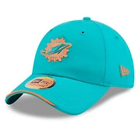 Men's New Era Aqua Miami Dolphins 2026 Sideline Casual Classic Adjustable Hat