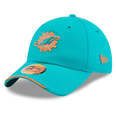 Men's New Era Aqua Miami Dolphins 2026 Sideline Casual Classic Adjustable Hat