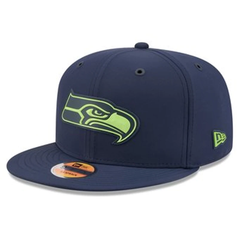 Men's New Era College Navy Seattle Seahawks 2026 Sideline 9FIFTY Snapback Hat