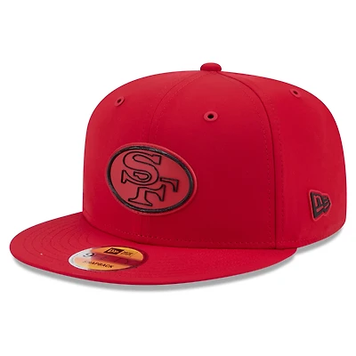 Men's New Era Scarlet San Francisco 49ers 2026 Sideline Throwback 9FIFTY Snapback Hat