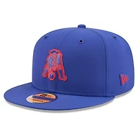 Men's New Era Royal New England Patriots 2026 Sideline Throwback 9FIFTY Snapback Hat