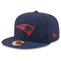Men's New Era Navy New England Patriots 2026 Sideline 9FIFTY Snapback Hat