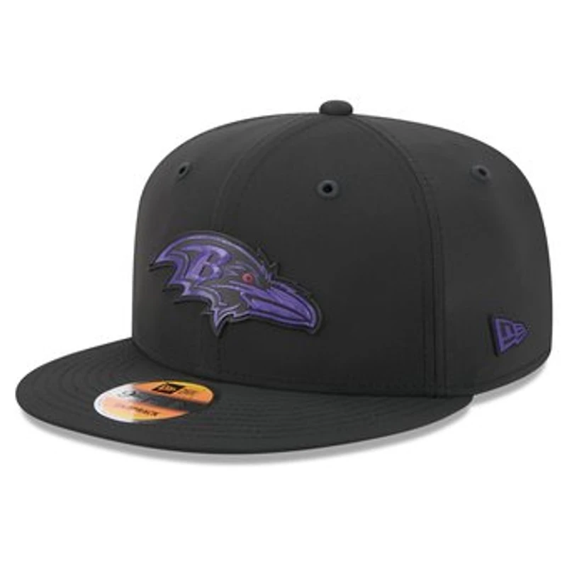Men's New Era Black Baltimore Ravens 2026 Sideline 9FIFTY Snapback Hat