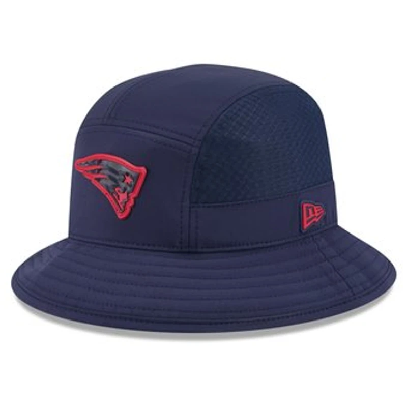 Men's New Era Navy New England Patriots 2026 Sideline Bucket Hat