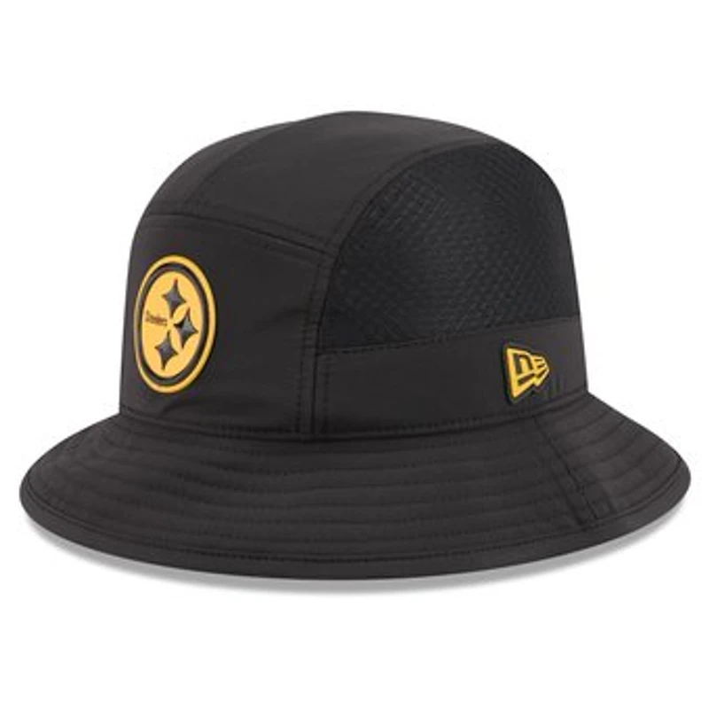 Men's New Era Black Pittsburgh Steelers 2026 Sideline Bucket Hat