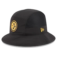 Men's New Era Black Pittsburgh Steelers 2026 Sideline Bucket Hat