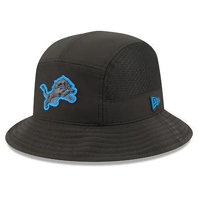 Men's New Era Black Detroit Lions 2026 Sideline Bucket Hat