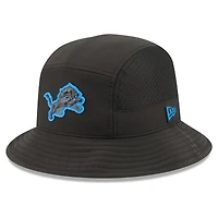 Men's New Era Black Detroit Lions 2026 Sideline Bucket Hat