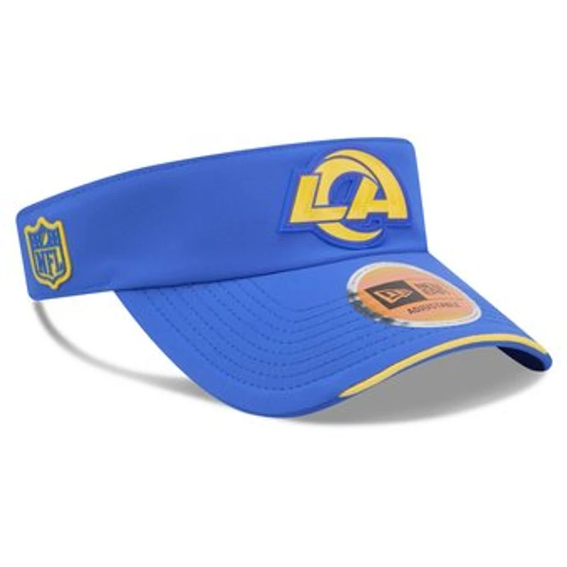 Men's New Era Royal Los Angeles Rams 2026 Sideline Adjustable Visor