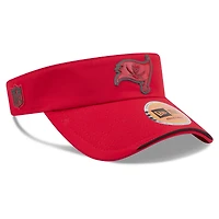 Men's New Era Red Tampa Bay Buccaneers 2026 Sideline Adjustable Visor