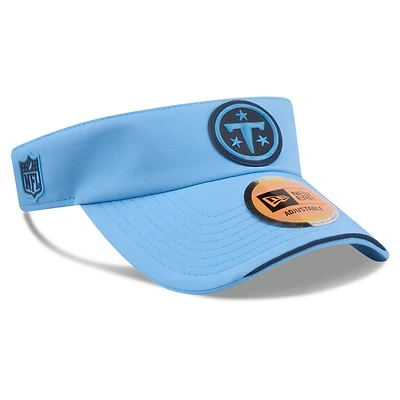 Men's New Era Light Blue Tennessee Titans 2026 Sideline Adjustable Visor