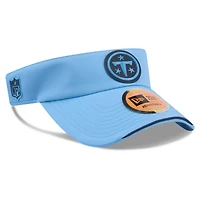Men's New Era Light Blue Tennessee Titans 2026 Sideline Adjustable Visor