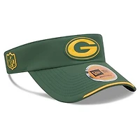Men's New Era Green Green Bay Packers 2026 Sideline Adjustable Visor