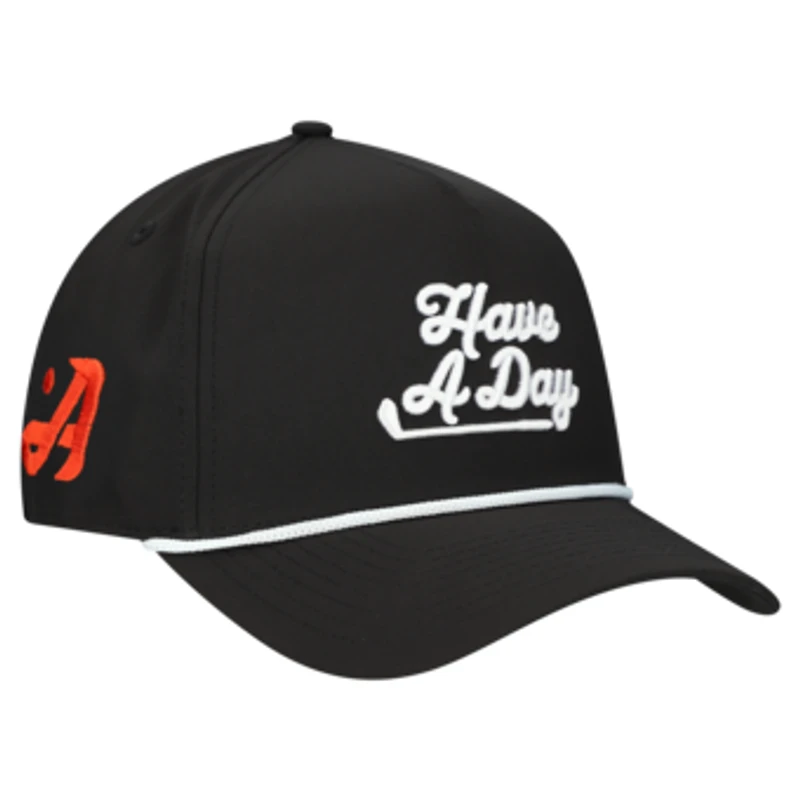 Men's Breezy Golf Black Atlanta Drive GC Have a Day Rope Adjustable Hat