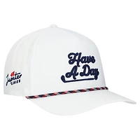 Men's Breezy Golf White Jupiter Links Golf Club Have a Day Rope Adjustable Hat