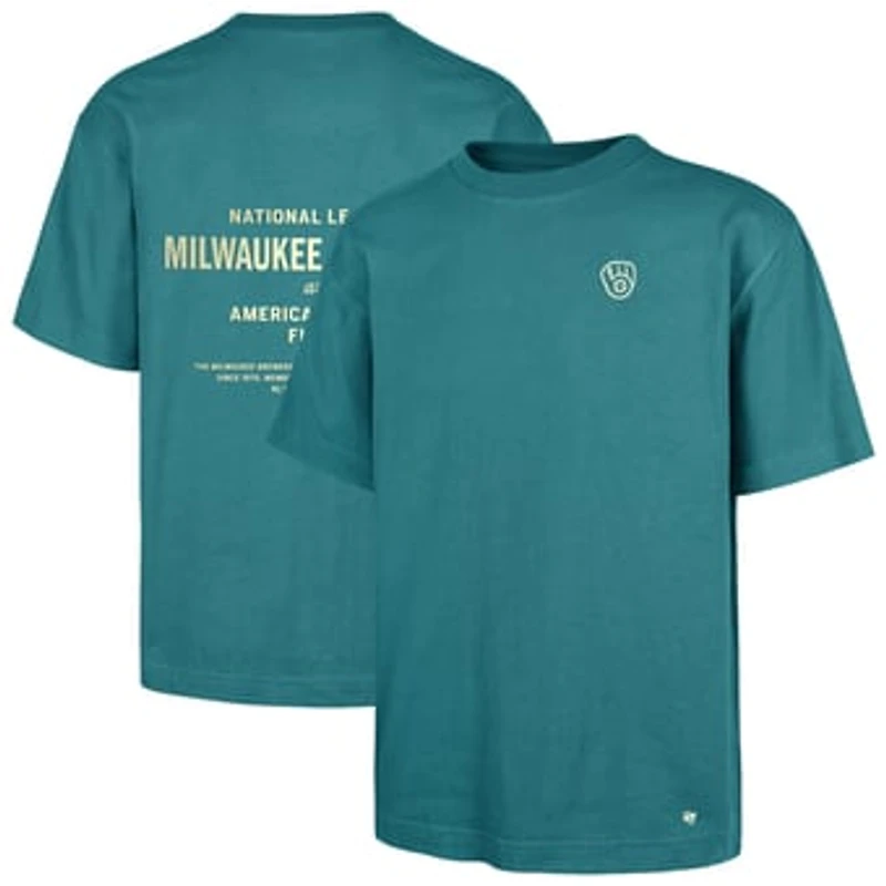 Men's '47  Hunter Green Milwaukee Brewers Leon Foundation T-Shirt