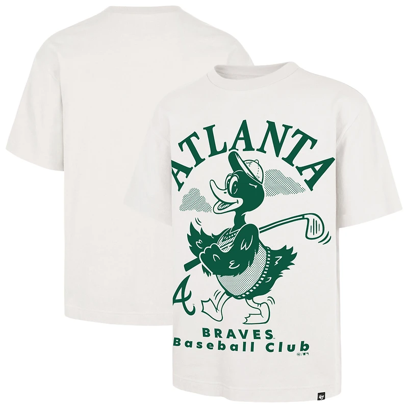 Men's '47 Cream Atlanta Braves Strollin' Foundation T-Shirt