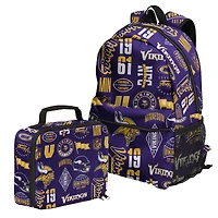 Outerstuff Minnesota Vikings Backpack and Lunchbox Set