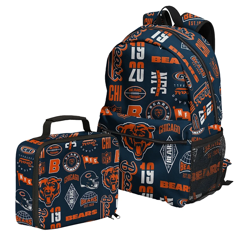 Outerstuff Chicago Bears Backpack and Lunchbox Set