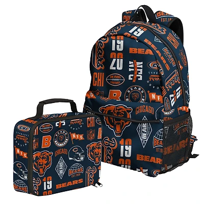 Outerstuff Chicago Bears Backpack and Lunchbox Set