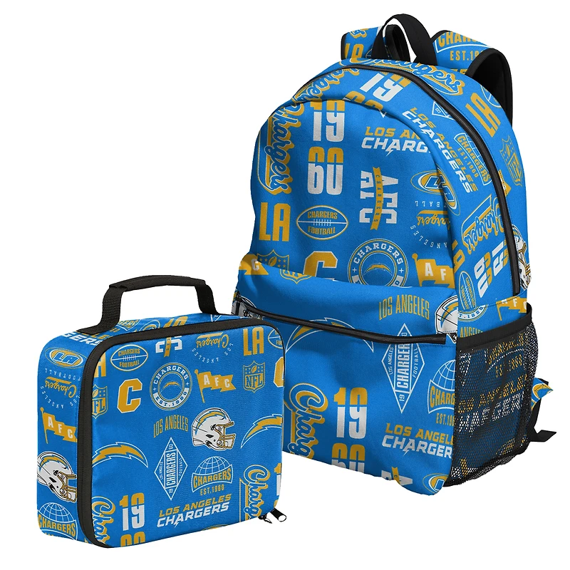 Outerstuff Los Angeles Chargers Backpack and Lunchbox Set