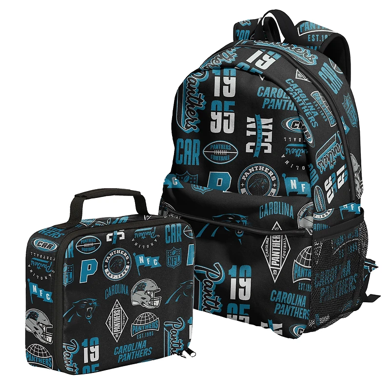 Outerstuff Carolina Panthers Backpack and Lunchbox Set