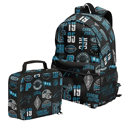 Outerstuff Carolina Panthers Backpack and Lunchbox Set