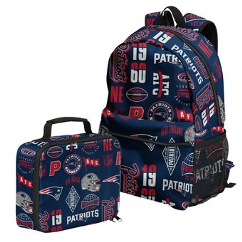 Outerstuff New England Patriots Backpack and Lunchbox Set