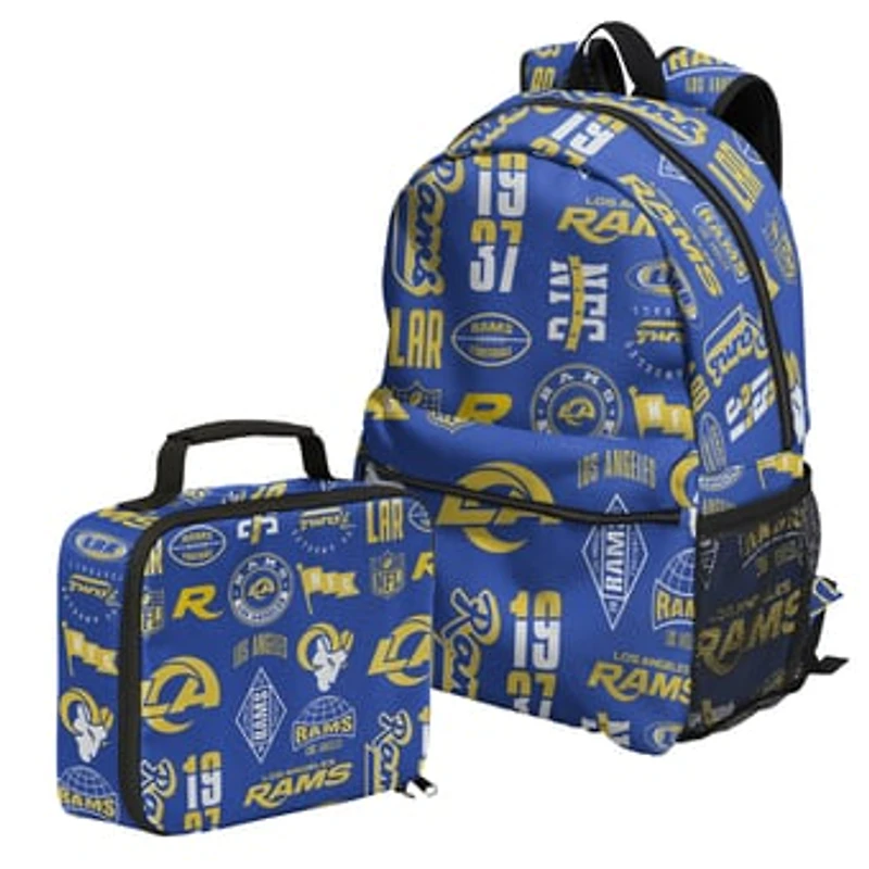 Outerstuff Los Angeles Rams Backpack and Lunchbox Set