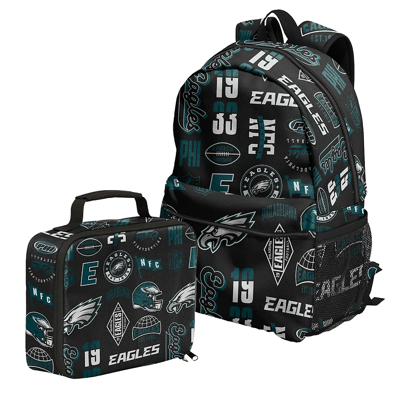 Outerstuff Philadelphia Eagles Backpack and Lunchbox Set
