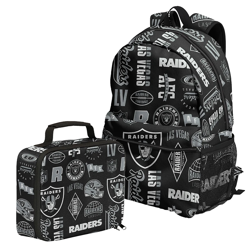 Outerstuff Las Vegas Raiders Backpack and Lunchbox Set