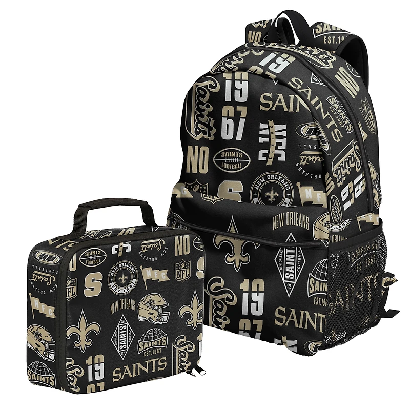 Outerstuff New Orleans Saints Backpack and Lunchbox Set