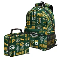Outerstuff Green Bay Packers Backpack and Lunchbox Set