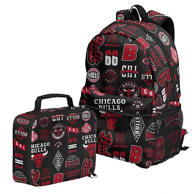 Outerstuff Chicago Bulls Backpack and Lunchbox Set