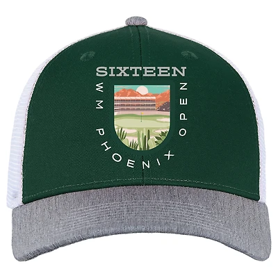 Men's Ahead Green/Gray WM Phoenix Open Brandt Adjustable Trucker Hat