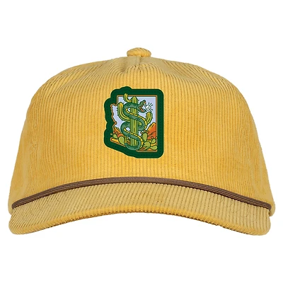 Men's Ahead Yellow WM Phoenix Open Chaser Corduroy Rope Adjustable Hat