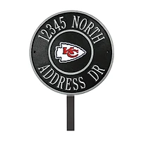 Kansas City Chiefs 9" Round Personalized Logo Address Plaque Sign