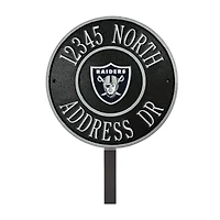 Las Vegas Raiders 9" Round Personalized Logo Address Plaque Sign