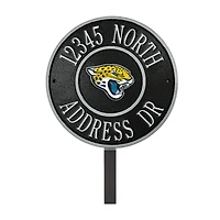 Jacksonville Jaguars 9" Round Personalized Logo Address Plaque Sign